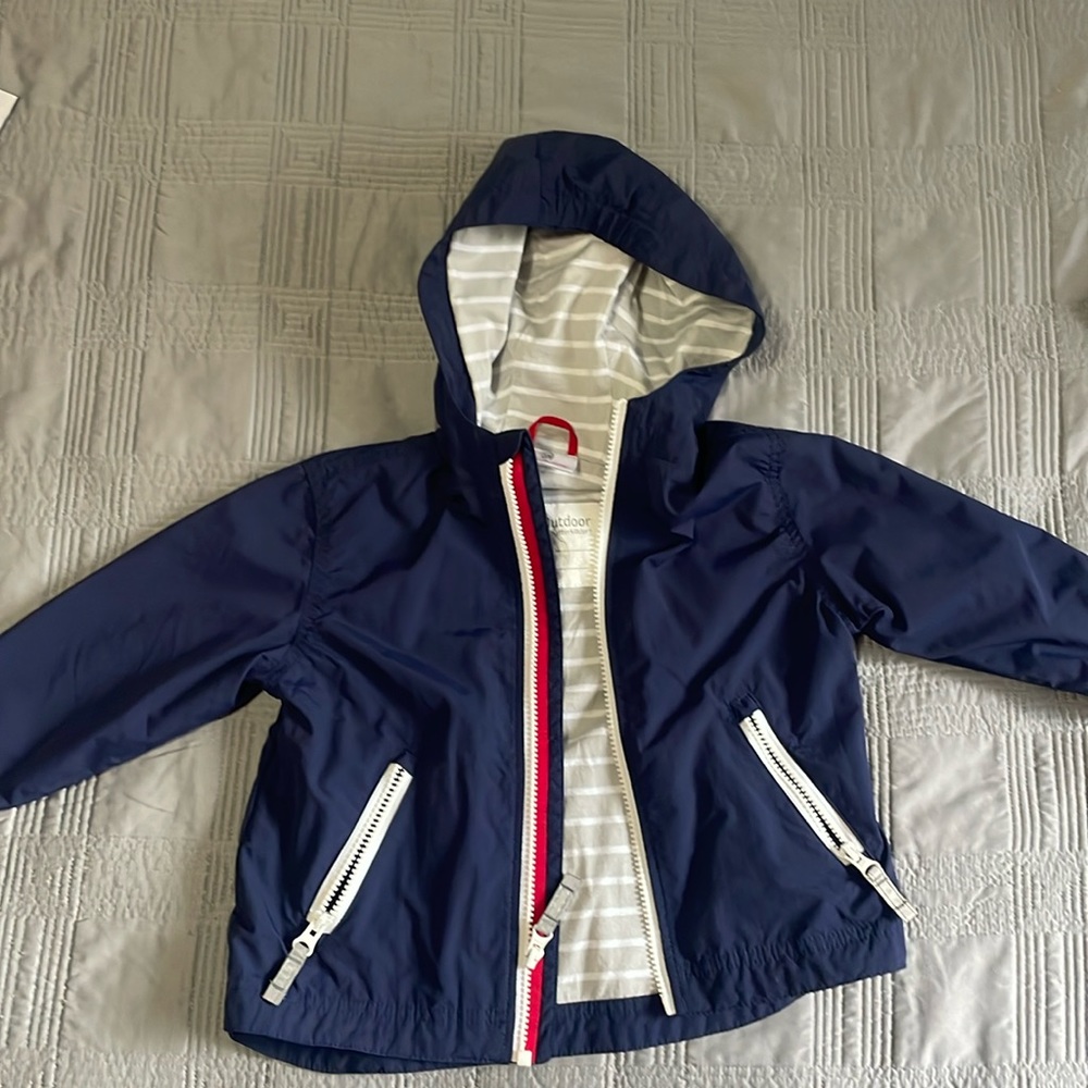 Hanna Andersson used kids blue zip jacket, size 4 (Hanna 100)